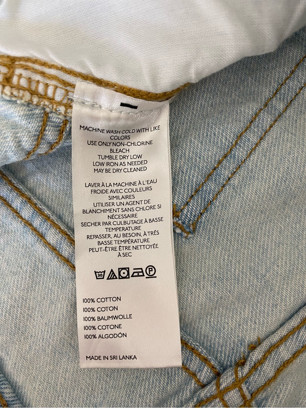Pilcro Classic Denim Bermuda Denim Shorts with Drawstring Size 27 - Picture 12 of 16